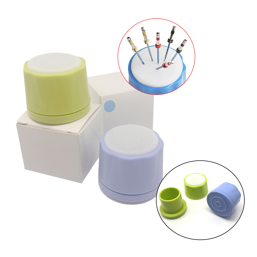 Eco Sponge - 根管ファイルホルダーボックス（フォームとスポンジ付き）歯内療法用ドリルやファイルの洗浄と整理用