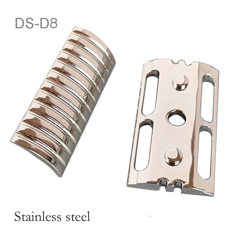 Safety Razor Handle - Dscosmetic D8 真鍮/チタン/316ステンレス鋼 ダブルエッジ安全カミソリヘッド