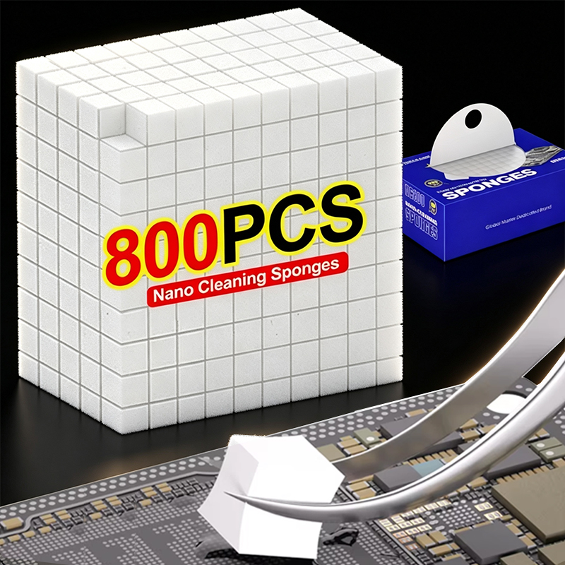 Eco Sponge - 500/800 個 NC800 ナノクリーニングスポンジマザーボード画面カメラ PCB はんだ付けフラックスはんだ油修理クリーナーツール用