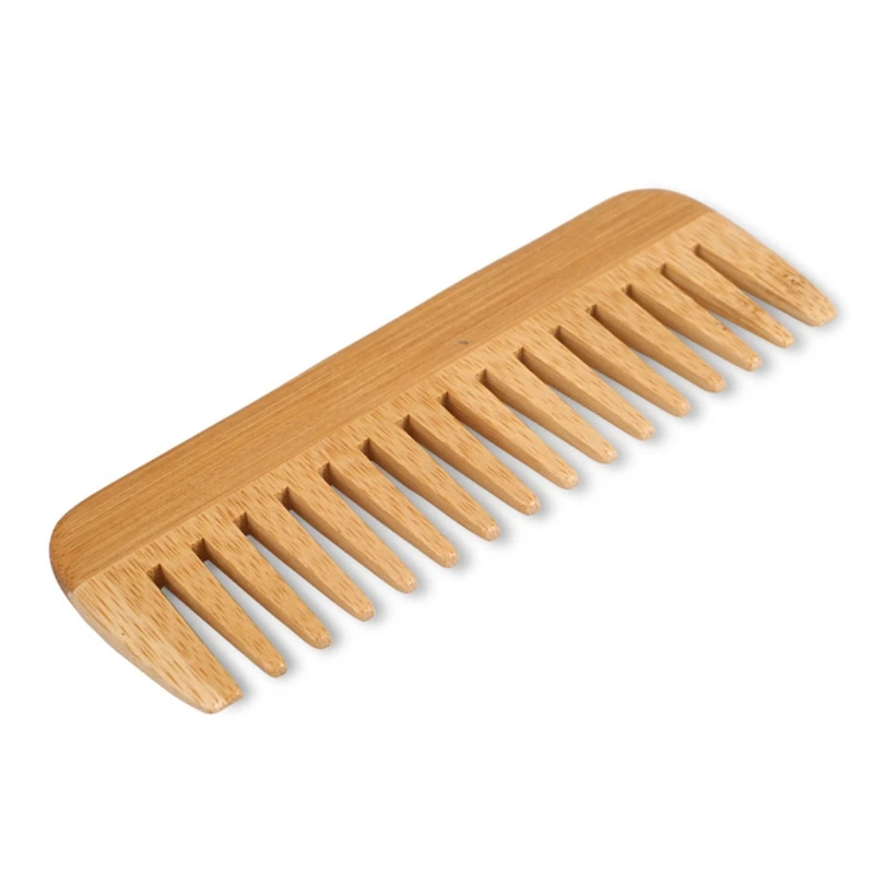 天然竹広歯コーム、脱毛コーム、帯電防止木製コーム、本物の髪の - Bamboo Toothbrush のレビューと価格