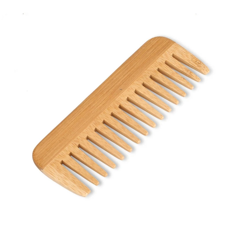 天然竹広歯コーム、脱毛コーム、帯電防止木製コーム、本物の髪の - Bamboo Toothbrush のレビューと価格