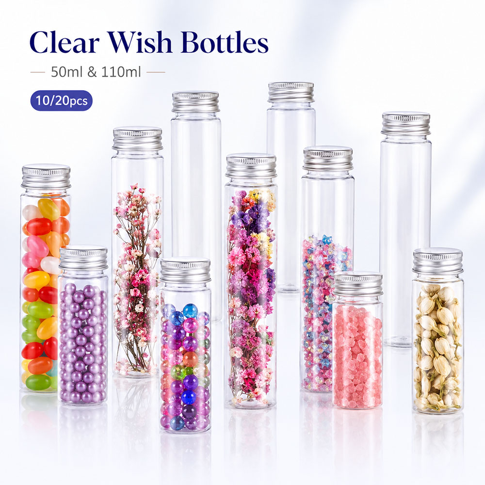 20 個 50 ミリリットル/100 ミリリットル透明フラッ - Reusable Bottle のレビューと価格