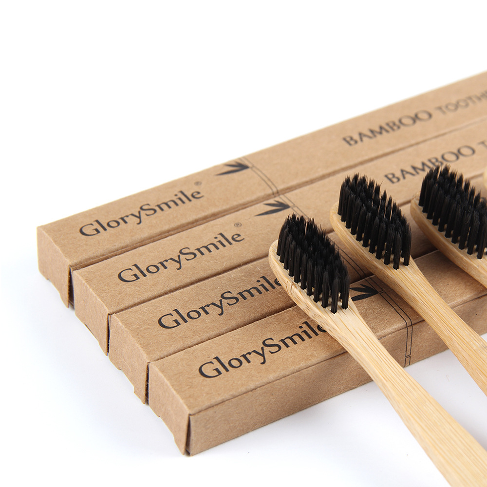 大人用竹製歯ブラシ – 炭入りの柔らかい毛が付いた木製歯ブラ - Bamboo Toothbrush のレビューと価格