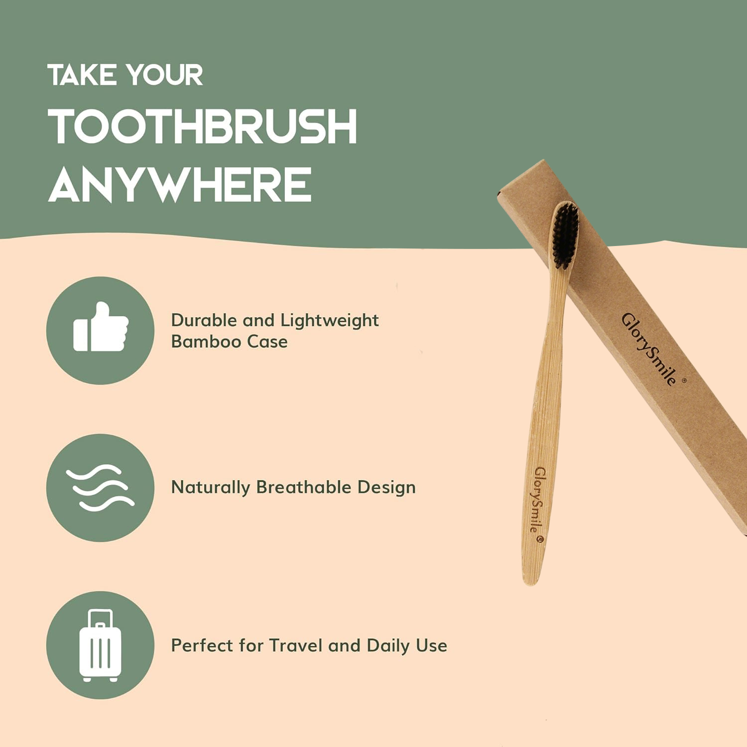 大人用竹製歯ブラシ – 炭入りの柔らかい毛が付いた木製歯ブラ - Bamboo Toothbrush のレビューと価格