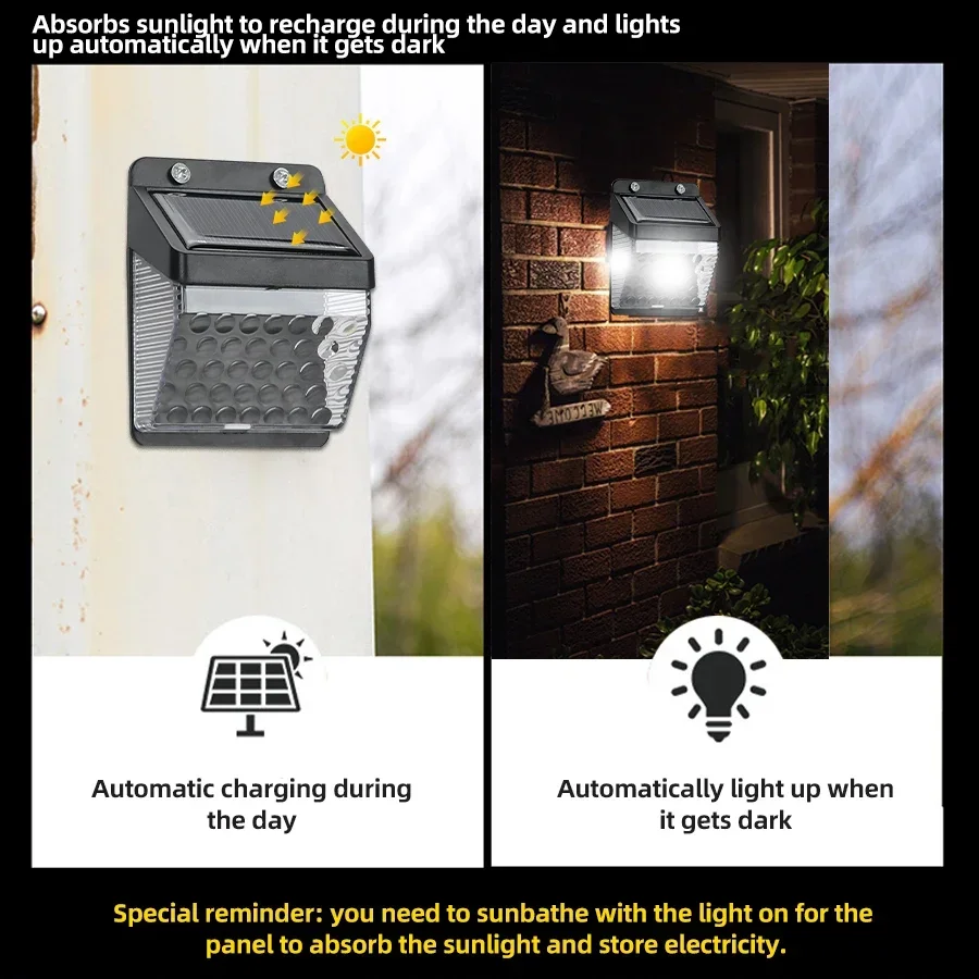 LED ソーラーライト PIR モーションセンサーウォールラ - Solar Garden Light のレビューと価格
