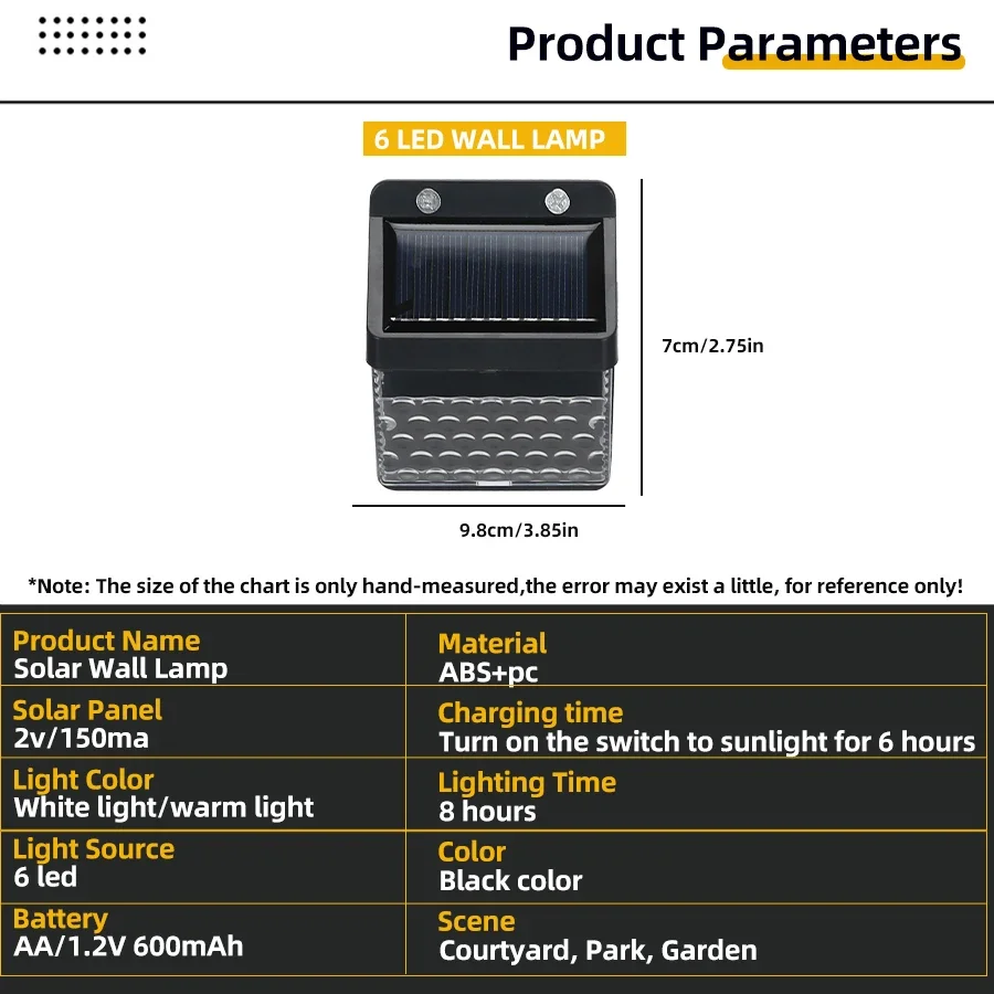 LED ソーラーライト PIR モーションセンサーウォールラ - Solar Garden Light のレビューと価格