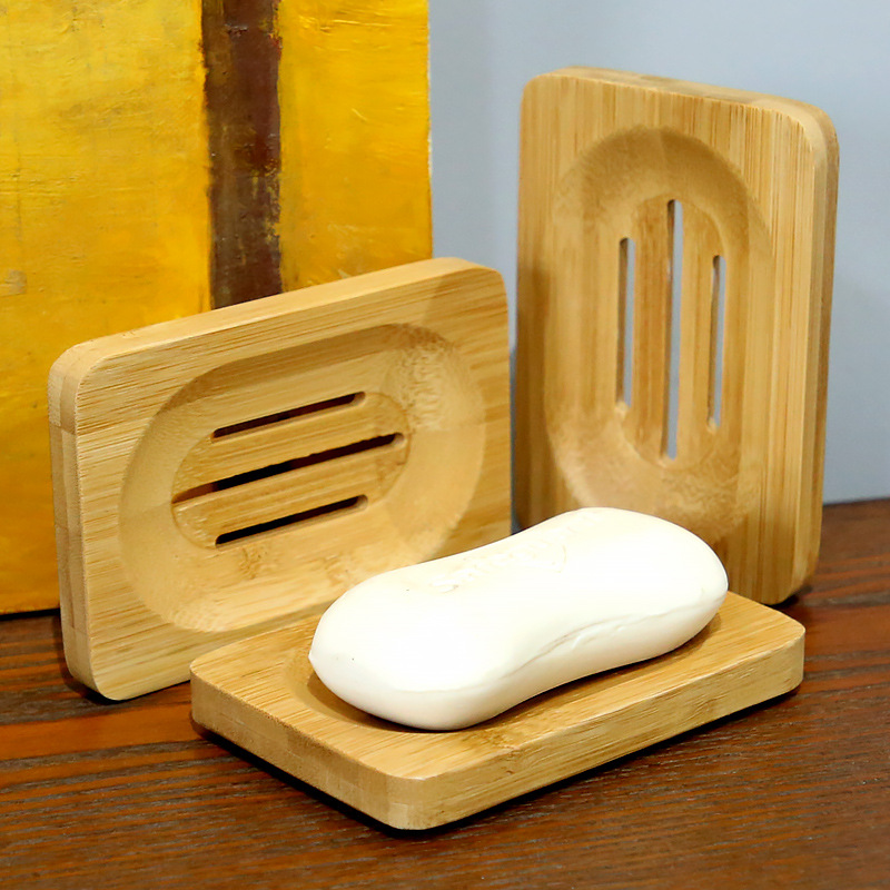1個の竹製木製石鹸置き、固形石鹸ホルダー、シャワー、バスルー - Bamboo Cutlery のレビューと価格