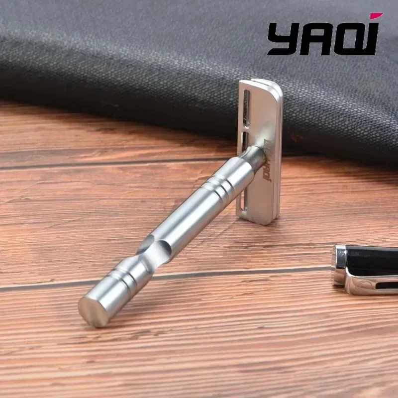 マット YAQI ビアードシェーバー クロームカラー AC  - Safety Razor Handle のレビューと価格