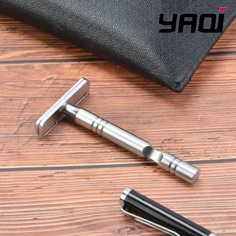 マット YAQI ビアードシェーバー クロームカラー AC  - Safety Razor Handle のレビューと価格
