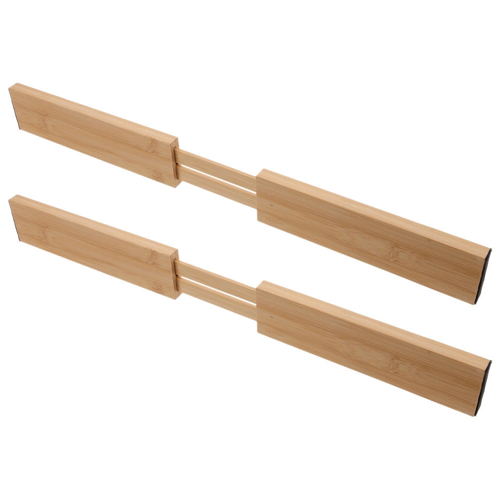 2個入り竹製引き出し仕切り、調節可能で拡張可能なキッチンオー - Bamboo Cutlery のレビューと価格