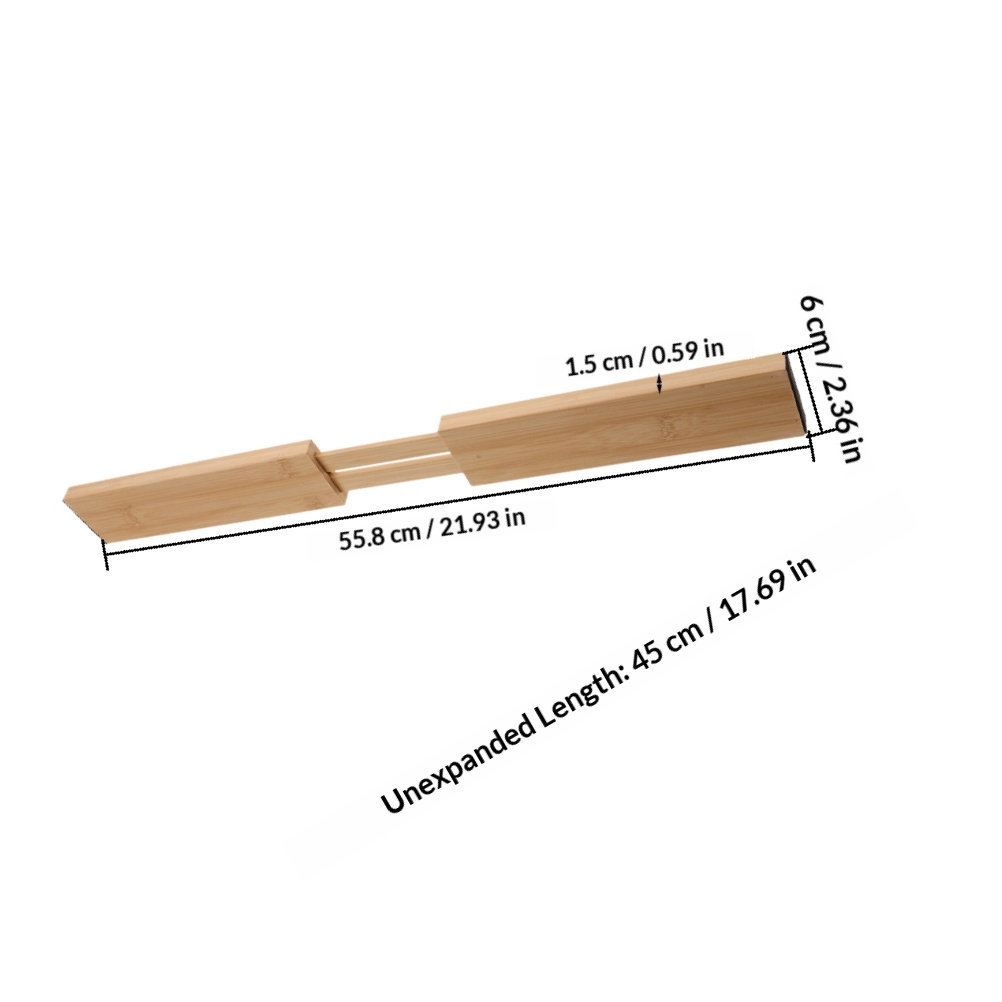2個入り竹製引き出し仕切り、調節可能で拡張可能なキッチンオー - Bamboo Cutlery のレビューと価格