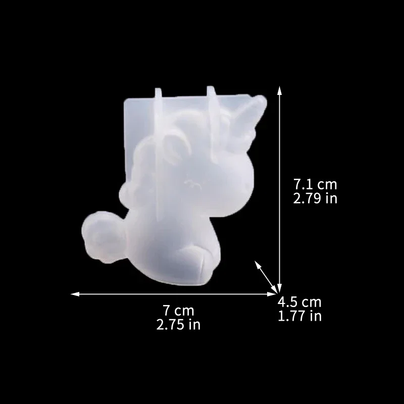 3D 幾何学的なシリコーンユニコーン猫鹿クマ型ソープキャンド - Eco Soap のレビューと価格