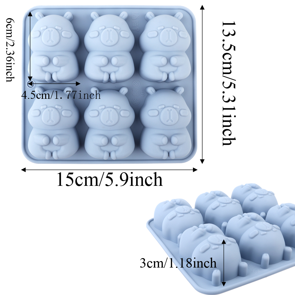 1. 可愛らしいカピバラの形をしたシリコン製ケーキ型。チョコ - Eco Soap のレビューと価格
