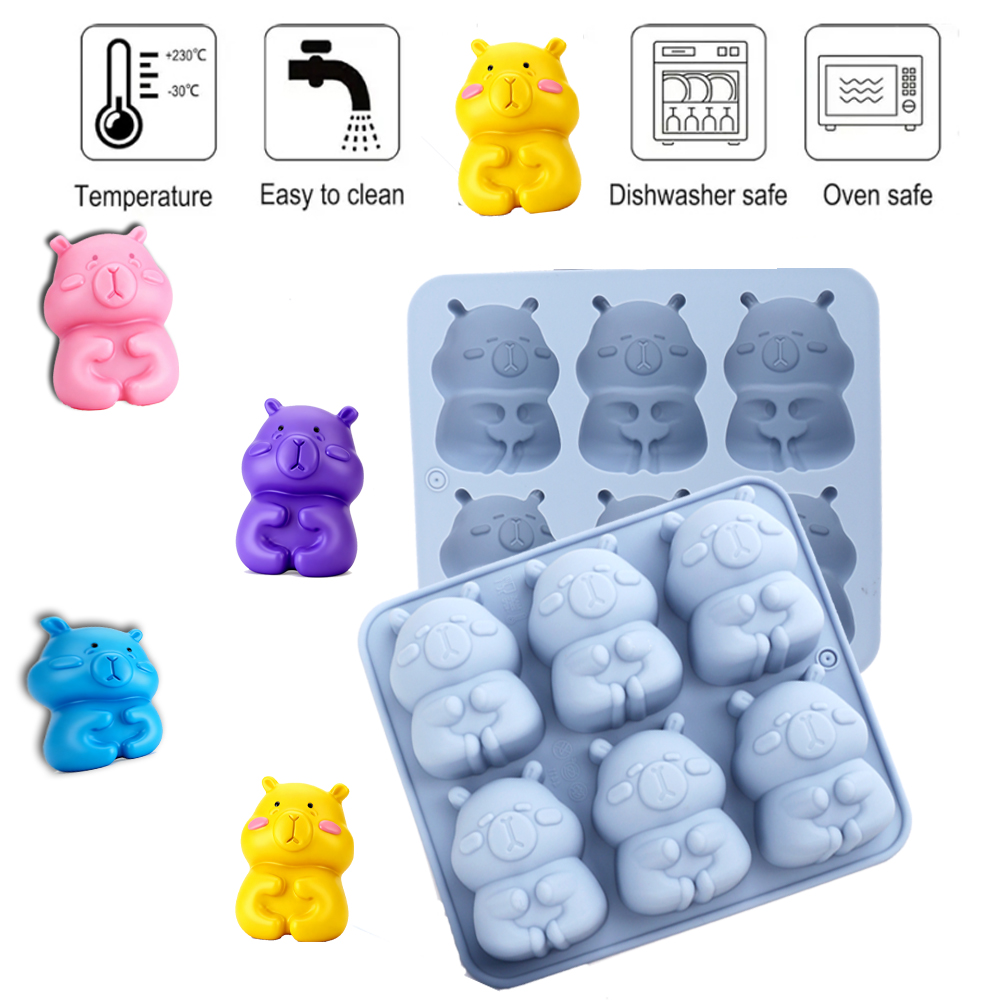 1. 可愛らしいカピバラの形をしたシリコン製ケーキ型。チョコ - Eco Soap のレビューと価格