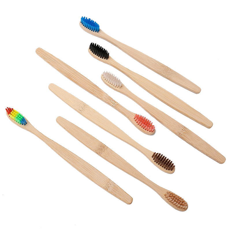 5本/10本/20本/30本入り、カラフルな竹製歯ブラシ、柔 - Bamboo Toothbrush のレビューと価格