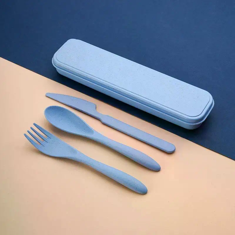 麦わら製の再利用可能なカトラリーセット（ナイフ、フォーク、ス - Reusable Straw のレビューと価格