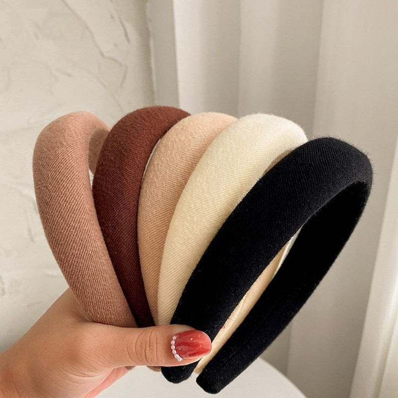 ワイルドソリッドカラースポンジヘッドバンド女性用ファッション - Eco Sponge のレビューと価格