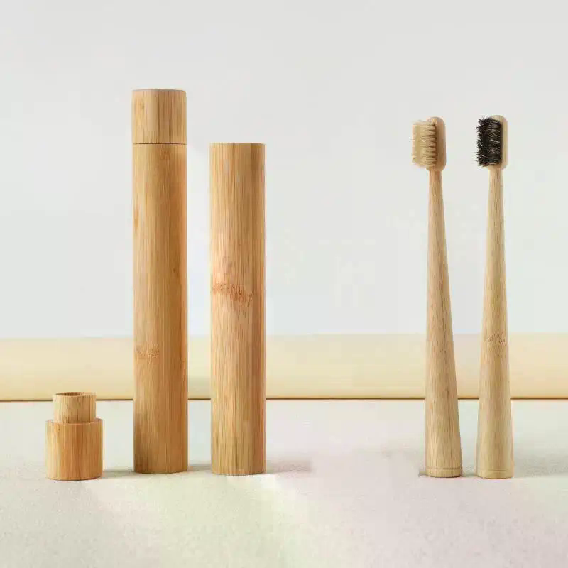 /ACR/1個/4個 馬毛竹製歯ブラシ 高級感のある柔らかさ - Bamboo Toothbrush のレビューと価格