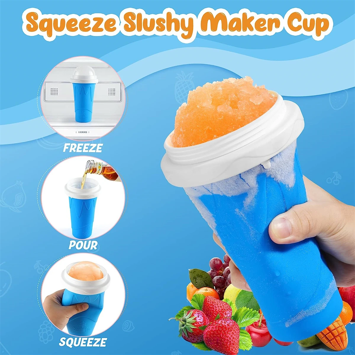 自家製スムージーカップ　急速冷凍スクイーズスラッシーカップ　 - Reusable Bottle のレビューと価格