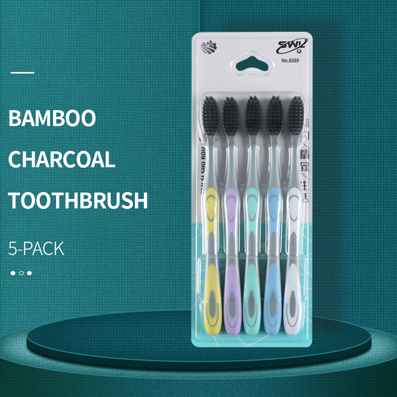 大人の家庭での優しい口腔洗浄のための竹炭ソフト毛の手動歯ブラ - Bamboo Toothbrush のレビューと価格