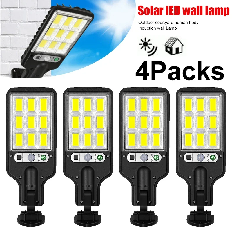 強力なLEDソーラー屋外中庭壁掛けランプ充電式誘導ソーラーガ - Solar Garden Light のレビューと価格
