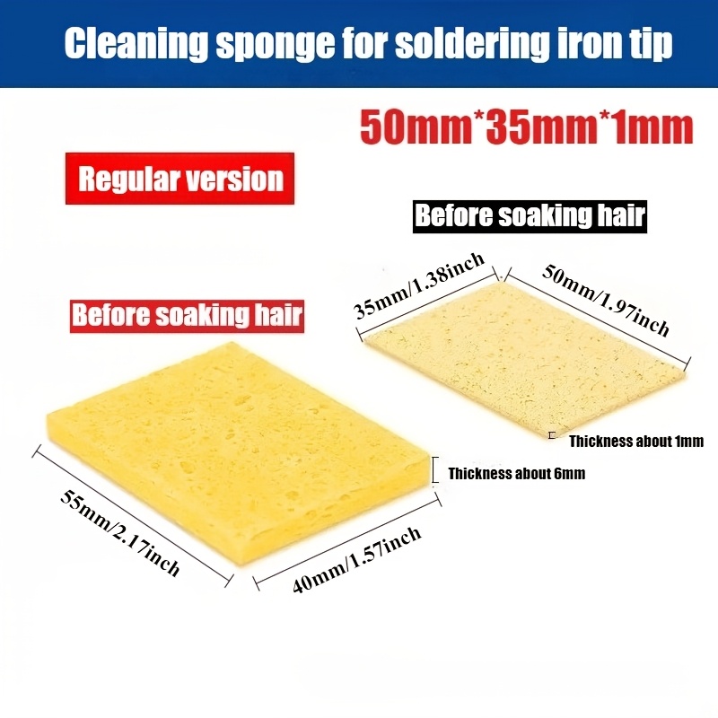 10個入り高品質プロ仕様はんだごて先端クリーニングスポンジ、 - Eco Sponge のレビューと価格