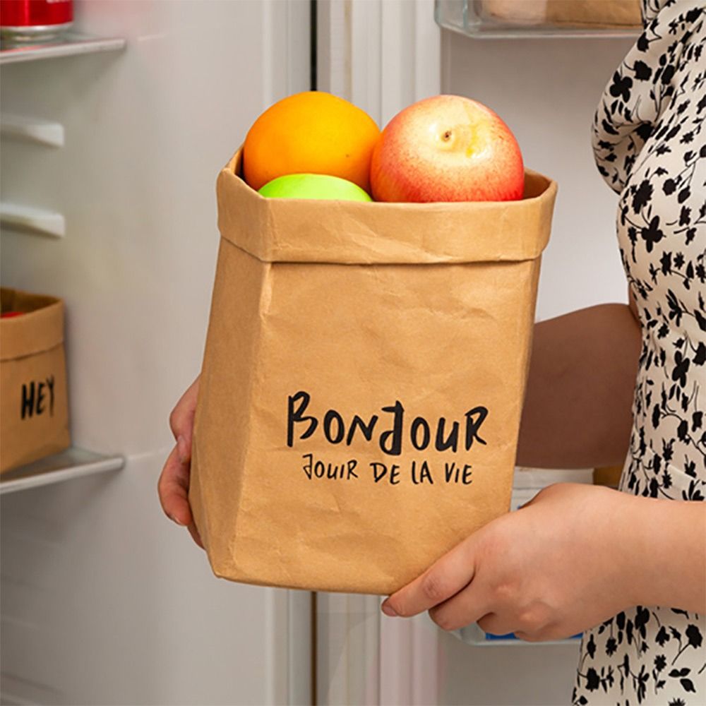 高品質で再利用可能なクラフト紙袋、防水性のある厚手の正方形包 - Reusable Bag のレビューと価格