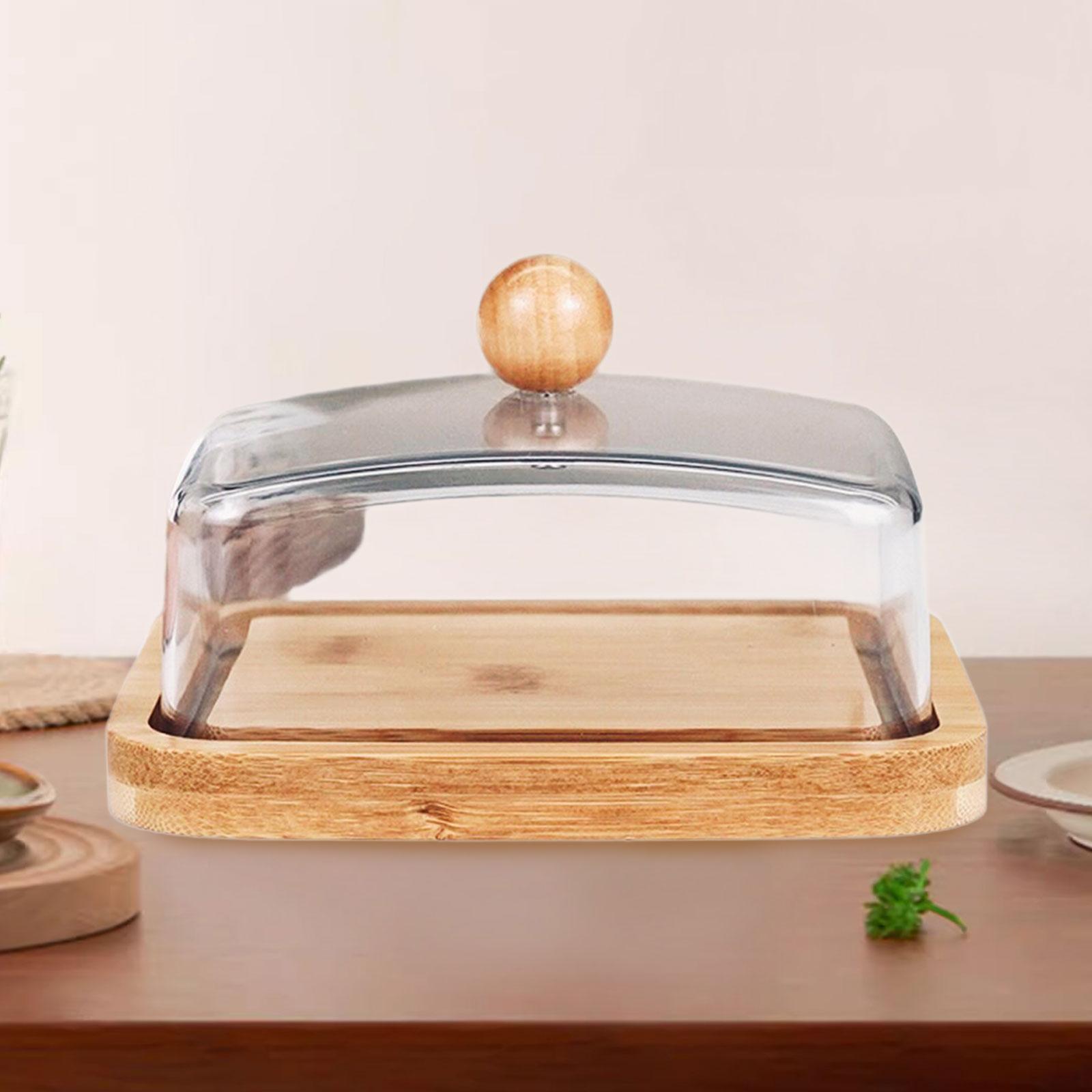 カバー付き竹バターディッシュビュッフェ冷蔵庫用多機能バターキ - Bamboo Cutlery のレビューと価格