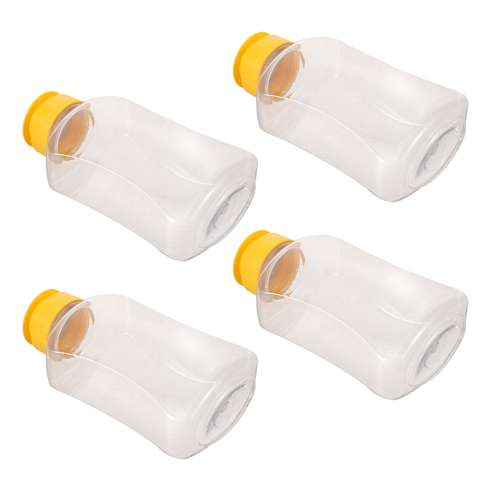 4個入りハニースクイーズボトル プラスチック製漏れ防止容器  - Reusable Bottle のレビューと価格