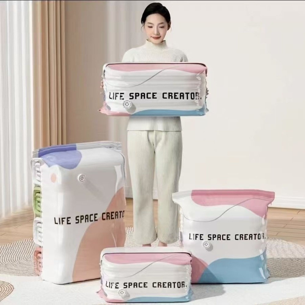 プレス＆シール式真空収納バッグ キューブ型圧縮 省スペース  - Reusable Bag のレビューと価格