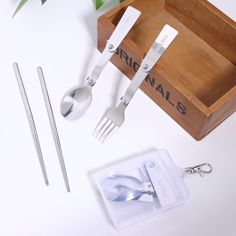 1PC/3PCS ステンレス鋼ポータブルアウトドアカトラリー - Bamboo Cutlery のレビューと価格