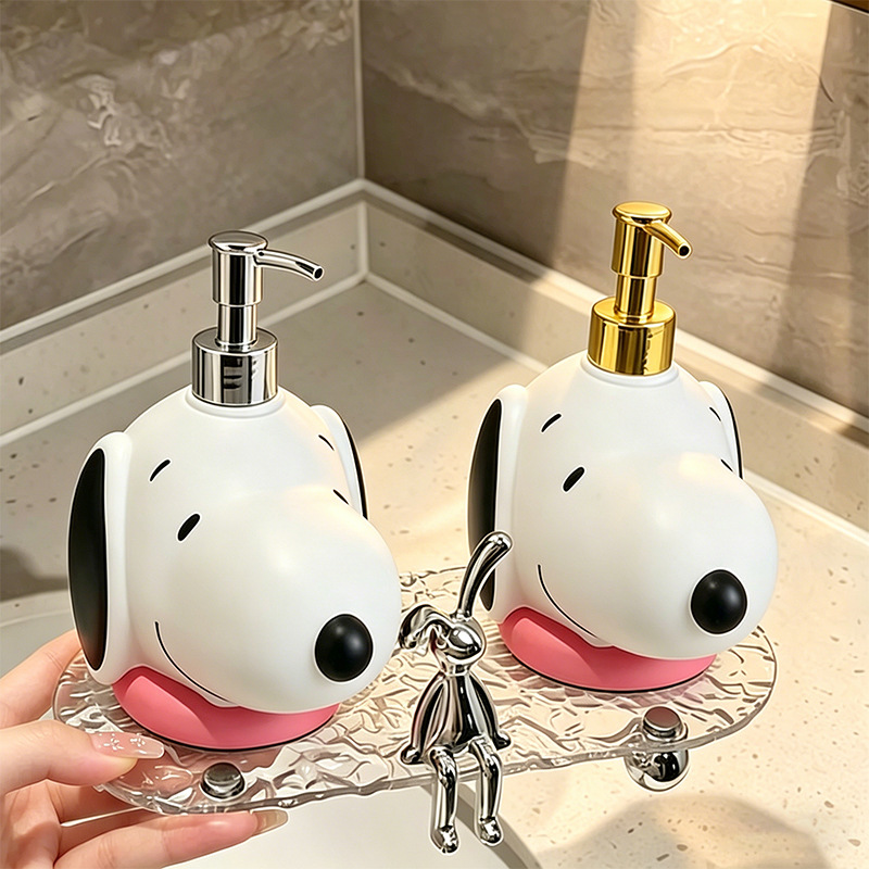 カワイイカートゥーンスヌーピーソープディスペンサーボトル、家 - Eco Soap のレビューと価格