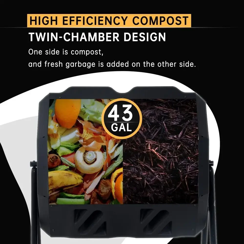 全季節対応の庭での堆肥化に最適な、スライド式の扉が付いた、二 - Compost Bin のレビューと価格