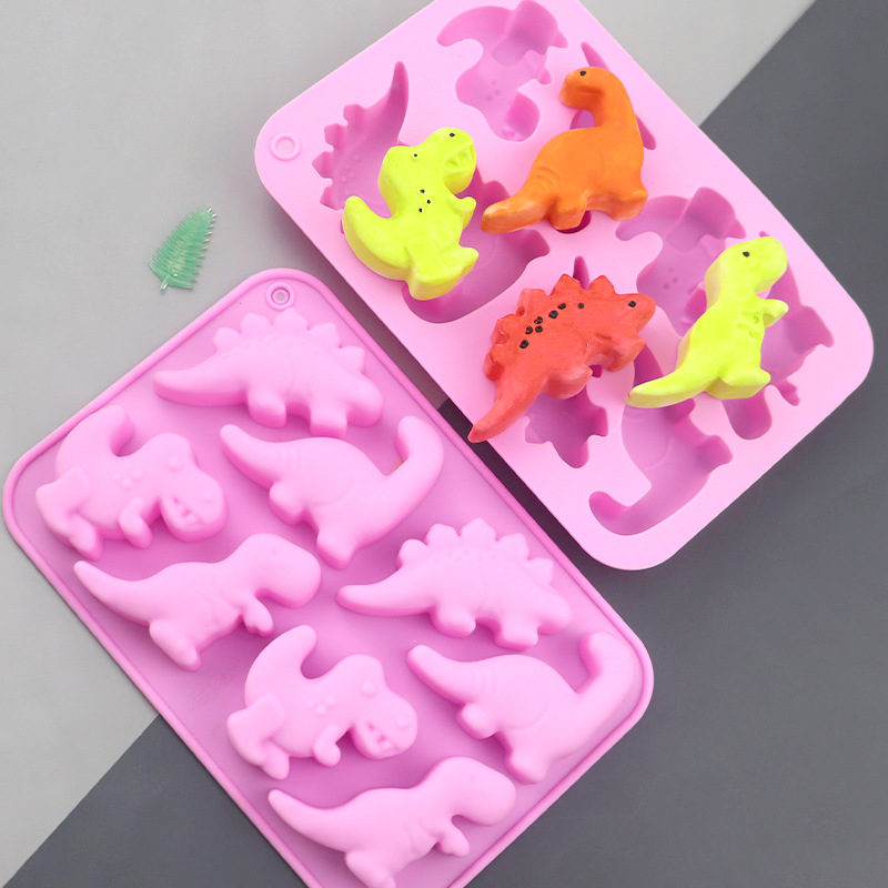 ブルース卸売 8匹の恐竜漫画シリコンケーキ型 DIY手作り石 - Eco Soap のレビューと価格